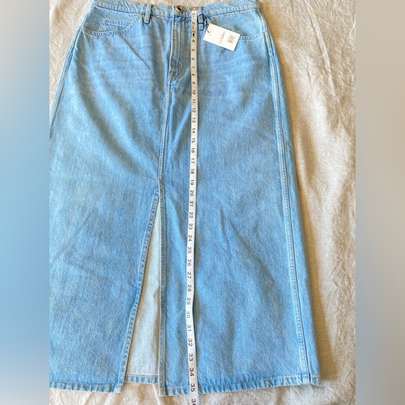 Frame Denim Le Italiene Denim MidMaxi Skirt - Picture 9 of 16